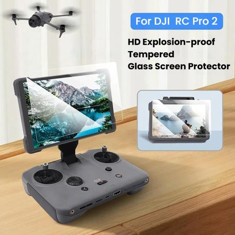 For DJI RC Pro 2 Remote Controller CQT Tempered Glass Screen Protector, 1pc, 2pcs /Pack For DJI RC Pro 2 Remote Controller CQT Tempered Glass Screen Protector, 1pc, 2pcs /Pack